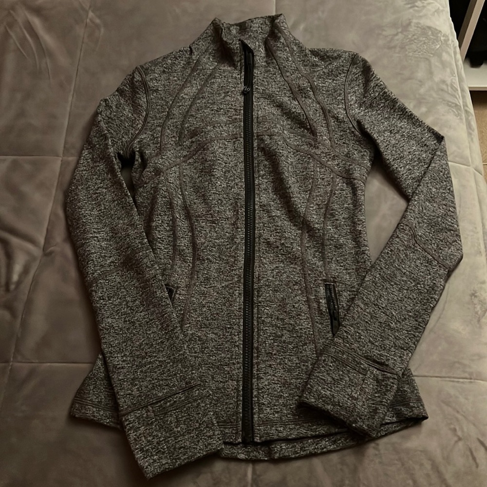 lululemon athletica grey zip up